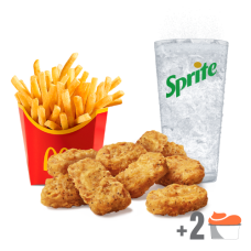 Meniu Garlic Pepper Chicken McNuggets® 9 buc. * slab picante