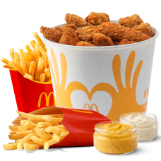 Aripi Crispy & Strips Bucket *slab picante