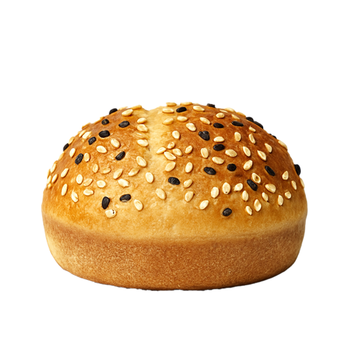 Chiflă cu susan alb și negru