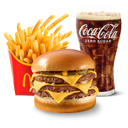 Meniu Triplu Cheeseburger