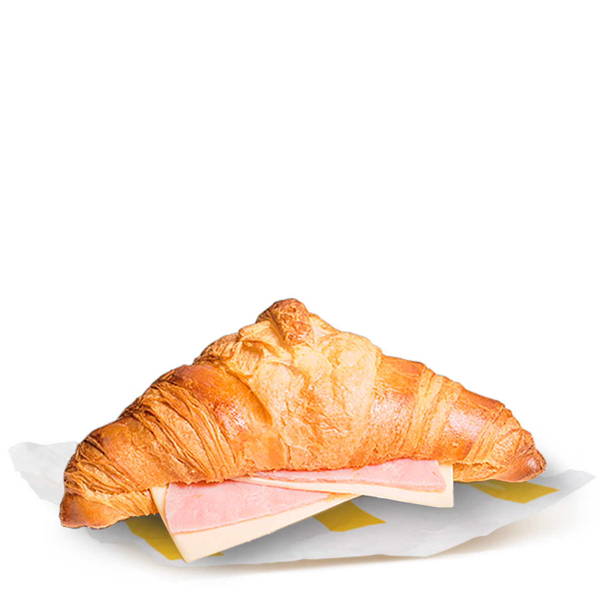 Croissant cu șuncă